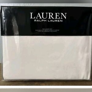 Brand New Ralph Lauren QUEEN size sheet set flannel Color BEIGE